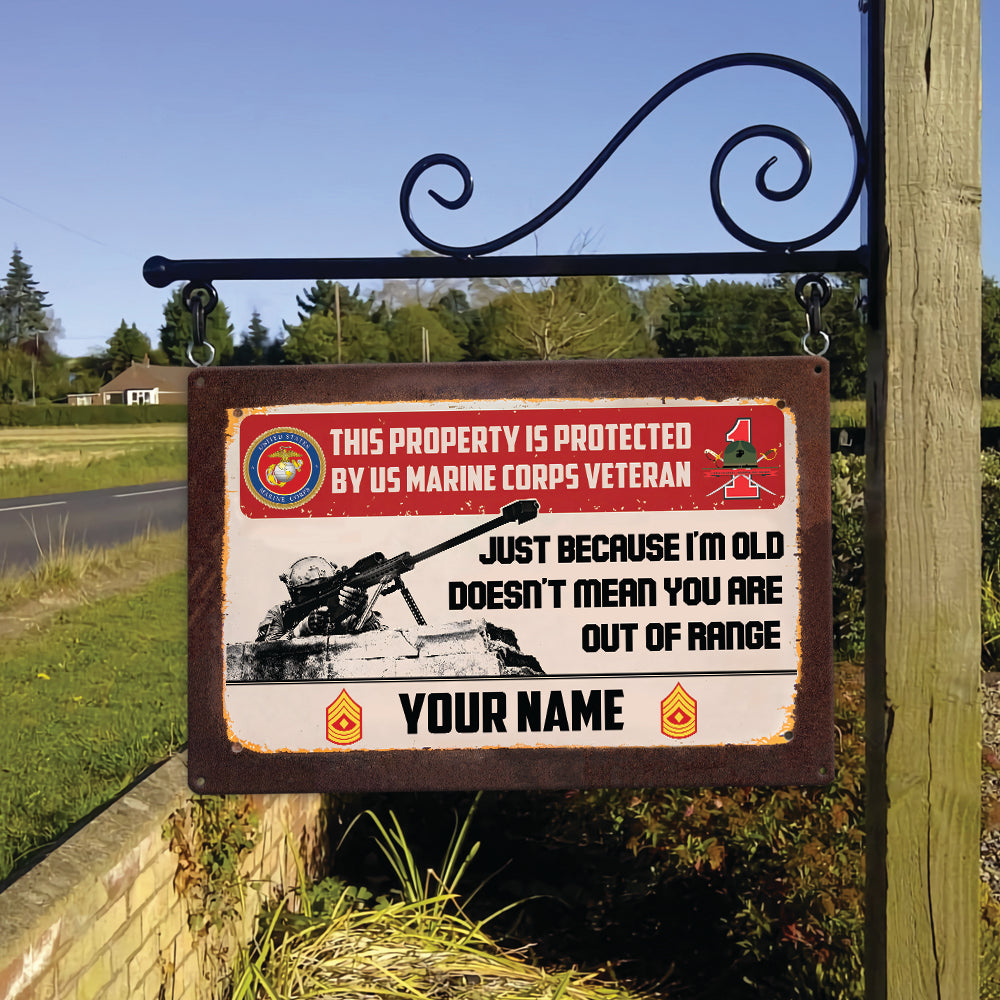 Marines Battalions - Personalized US Soldier/ Veteran Rectangle  Metal Sign - 17482176