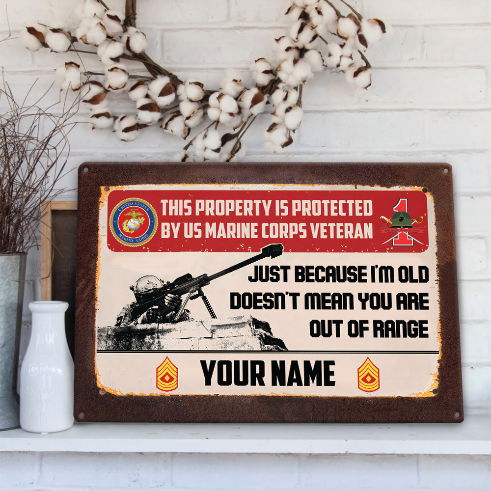 Marines Battalions - Personalized US Soldier/ Veteran Rectangle  Metal Sign - 17482176