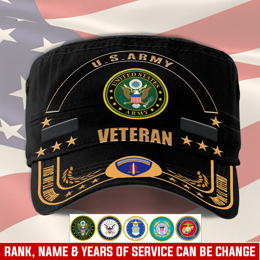 Army Division  - Personalized US Soldier/ Veteran With Name, Rank And Year Military Cap - 17400960