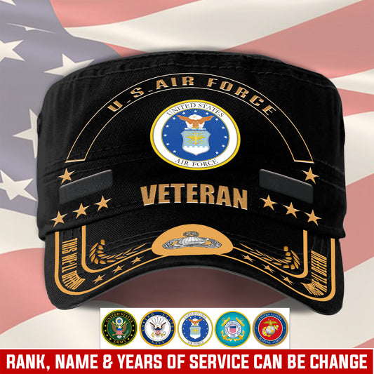 Air Force Badge - Personalized US Soldier/ Veteran With Name, Rank And Year Military Cap - 17400960