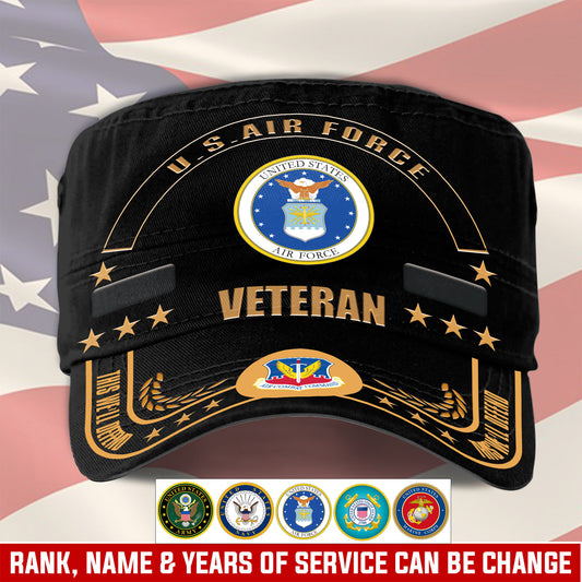 Air Force Command - Personalized US Soldier/ Veteran With Name, Rank And Year Military Cap - 17400960