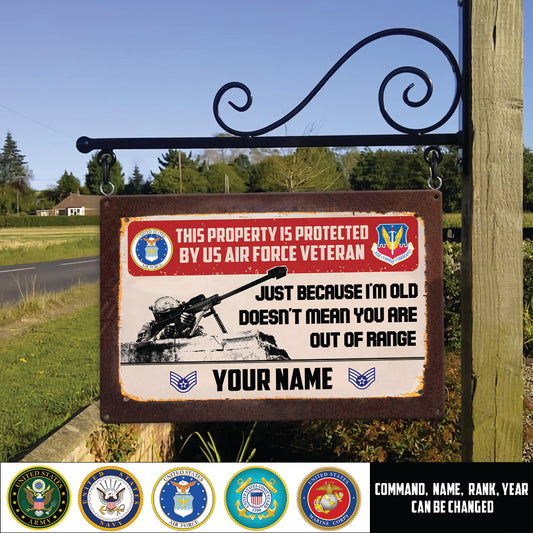 Air Force Command - Personalized US Soldier/ Veteran Rectangle  Metal Sign - 17482176