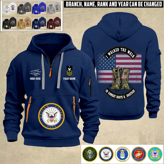 Navy Rating - Personalized US Soldier/ Veteran With Name And Rank Zip Hoodie Multicolor - 17349984